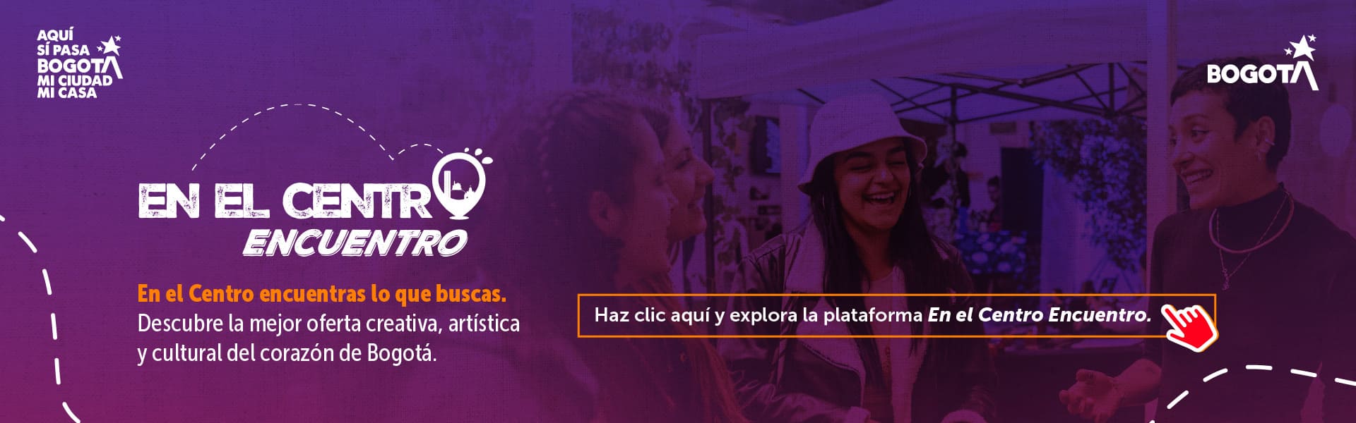 Banner en el centro encuentro Fuga