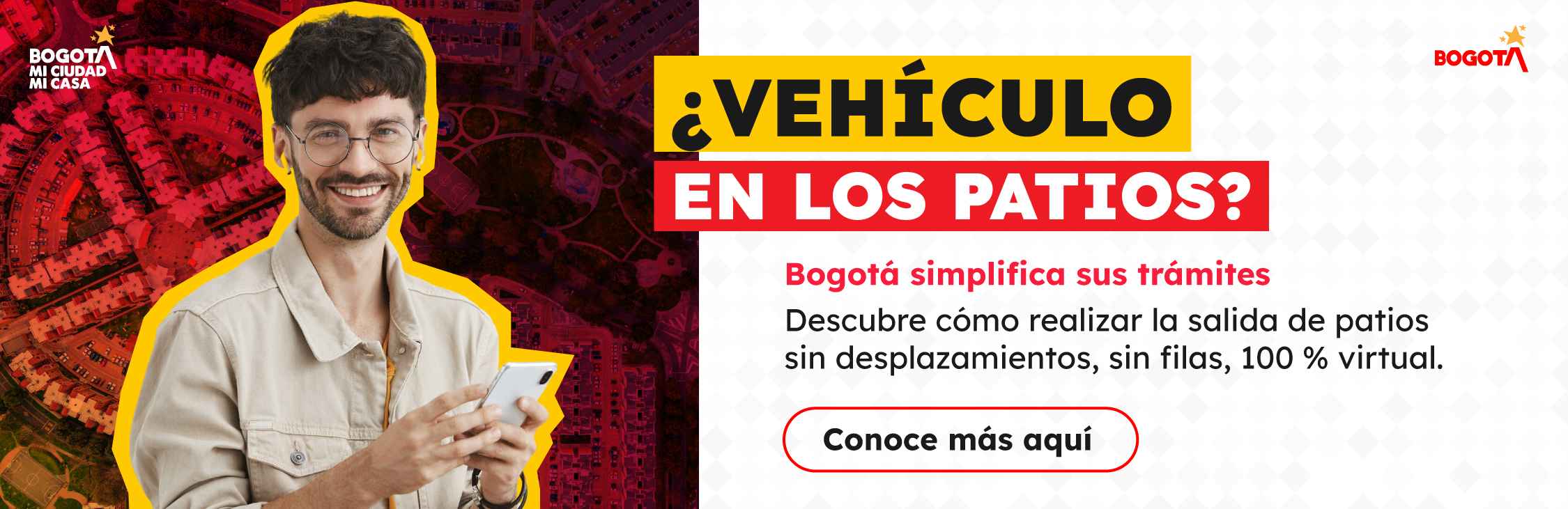 Salida de patios ahora es 100% virtual en Bogotá