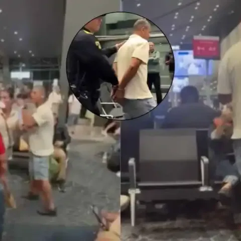 Nuevo video de caso de agresión a pasajera en aeropuerto El Dorado: así detuvieron al implicado