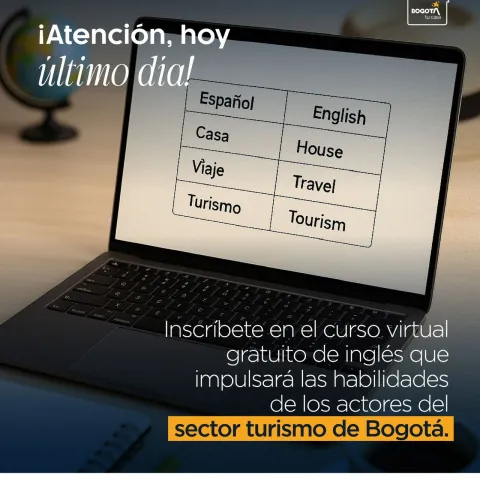 Se cerró la convocatoria del Programa de Formación en Inglés para el sector turístico de Bogotá
