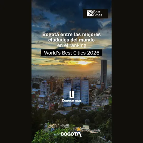 Bogotá, entre las mejores ciudades del mundo en el ranking World’s Best Cities 2026