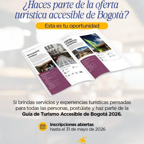 Guía de turismo accesible en Bogotá: convocatoria abierta para 2026