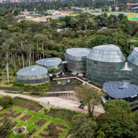 Vista panorámica El Jardín Botánico de Bogotá