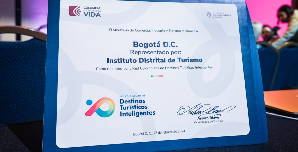 ¡Buenas noticias para Bogotá! IDT ocupó el primer lugar en el Índice de Competitividad Turística Regional de Colombia a nivel departamental y ciudades capitales