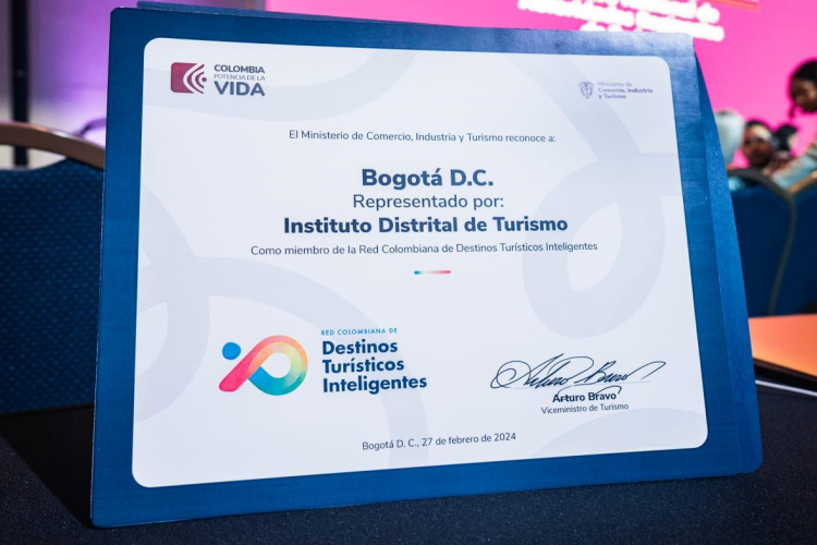 ¡Buenas noticias para Bogotá! IDT ocupó el primer lugar en el Índice de Competitividad Turística Regional de Colombia a nivel departamental y ciudades capitales