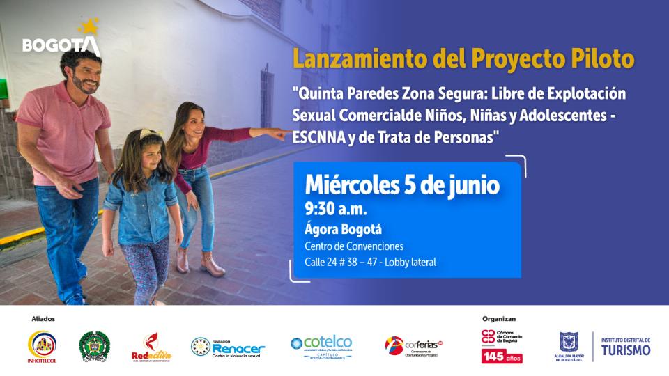Bogotá lanzará piloto de prevención de la explotación sexual de niñas, niños y adolescentes en el ámbito del turismo