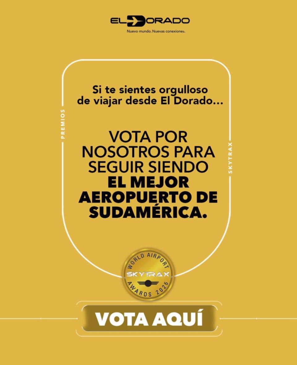 Campaña Vota por el Aeropuerto El Dorado como el mejor de Sudamérica en los Premios Skytrax