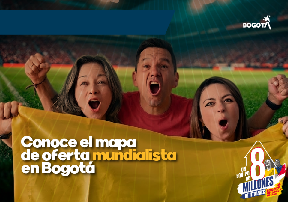 Bogotá lanza micrositio con más de 320 establecimientos para seguir el Mundial 2026