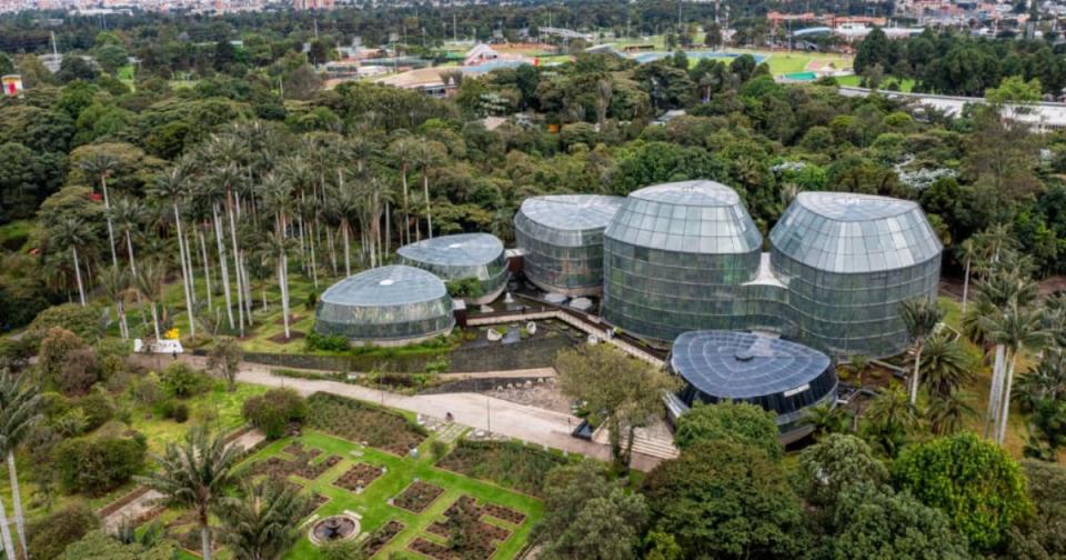Vista panorámica El Jardín Botánico de Bogotá