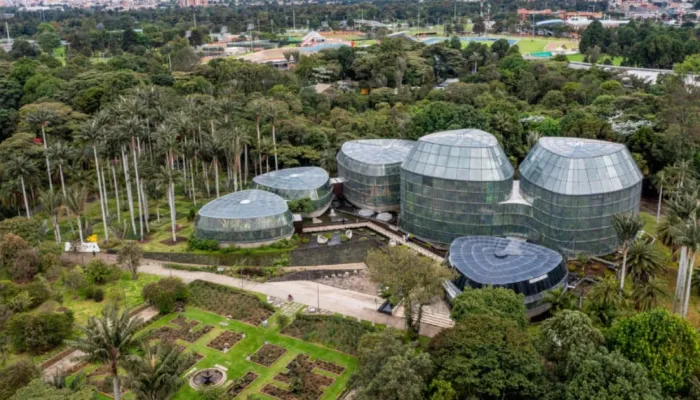 Vista panorámica El Jardín Botánico de Bogotá