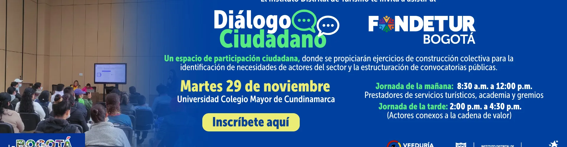 Dialogo Ciudadano FONDETUR Bogotá