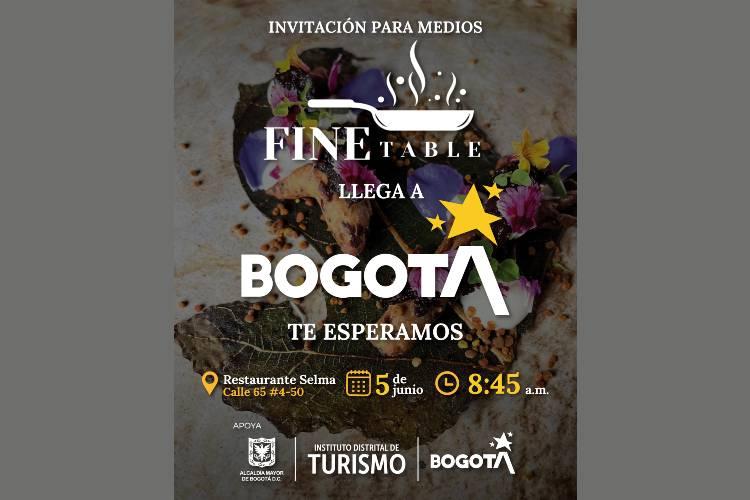 Portada invitación Bogotá Fine Dining