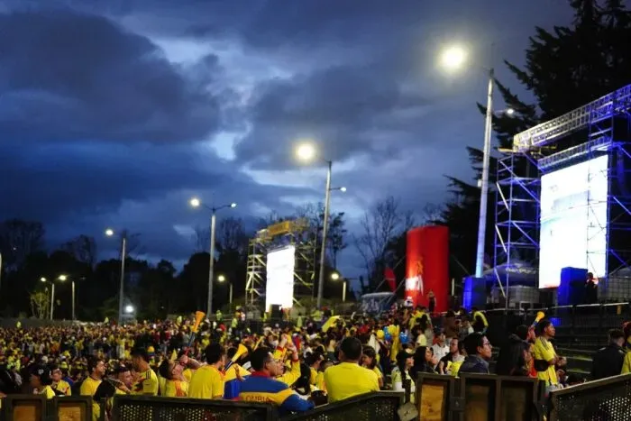 Bogotá habilitará dos parques con pantallas gigantes para seguir a la Selección Colombia durante el Mundial