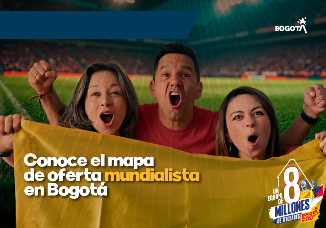Bogotá lanza micrositio con más de 320 establecimientos para seguir el Mundial 2026