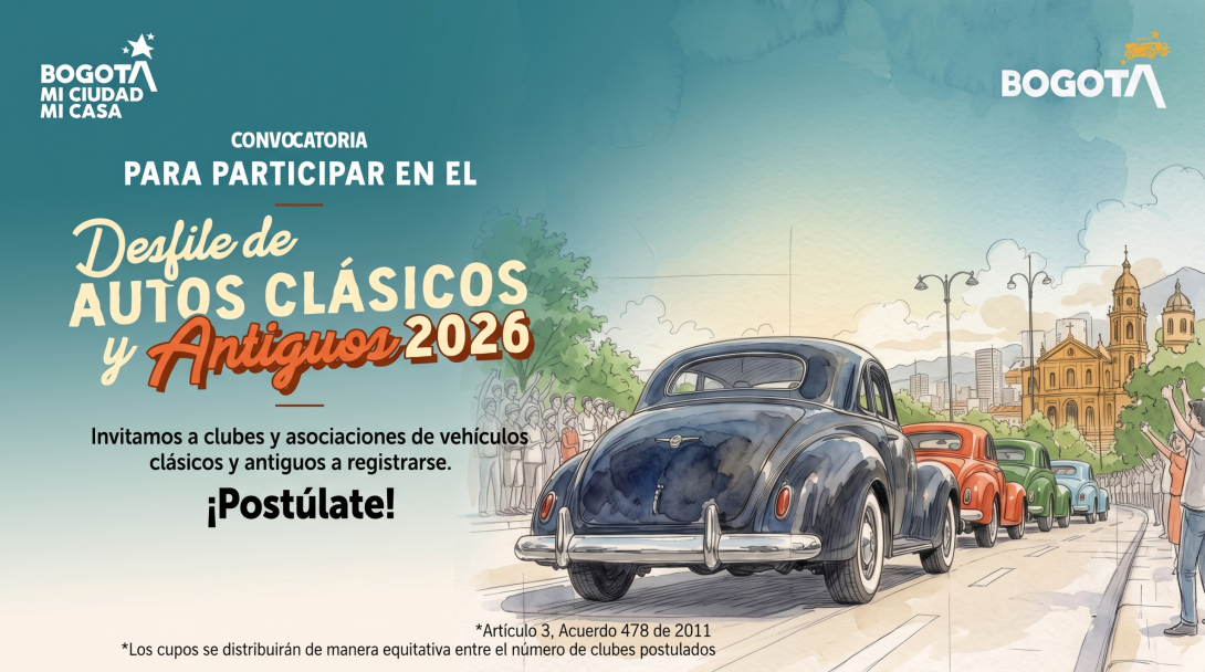 Bogot? abre convocatoria para el Desfile de Autos Cl?sicos y Antiguos 2026