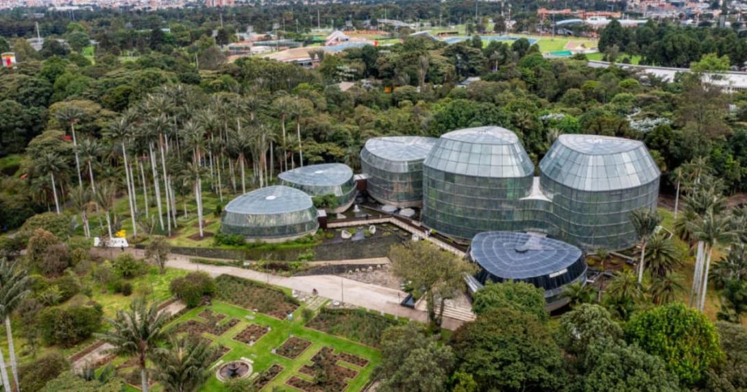 Vista panorámica El Jardín Botánico de Bogotá