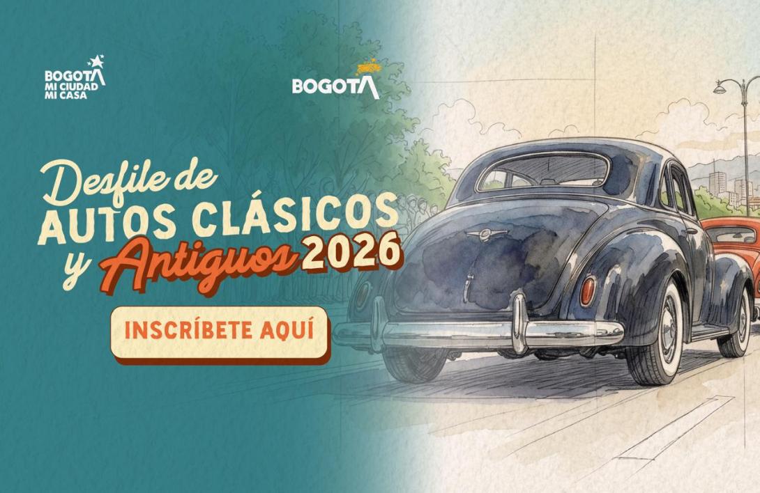 Turismo Bogotá amplía hasta el 26 de octubre las inscripciones para el Desfile de Autos Clásicos y Antiguos 2026