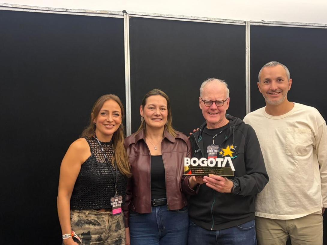 Bogotá reconoce a Bruce Moran como Embajador de la ciudad por su aporte a la industria de la música en vivo
